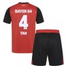 Bayer Leverkusen Jonathan Tah #4 Heimtrikot 2024-25 Kurzarm (+ kurze hosen)